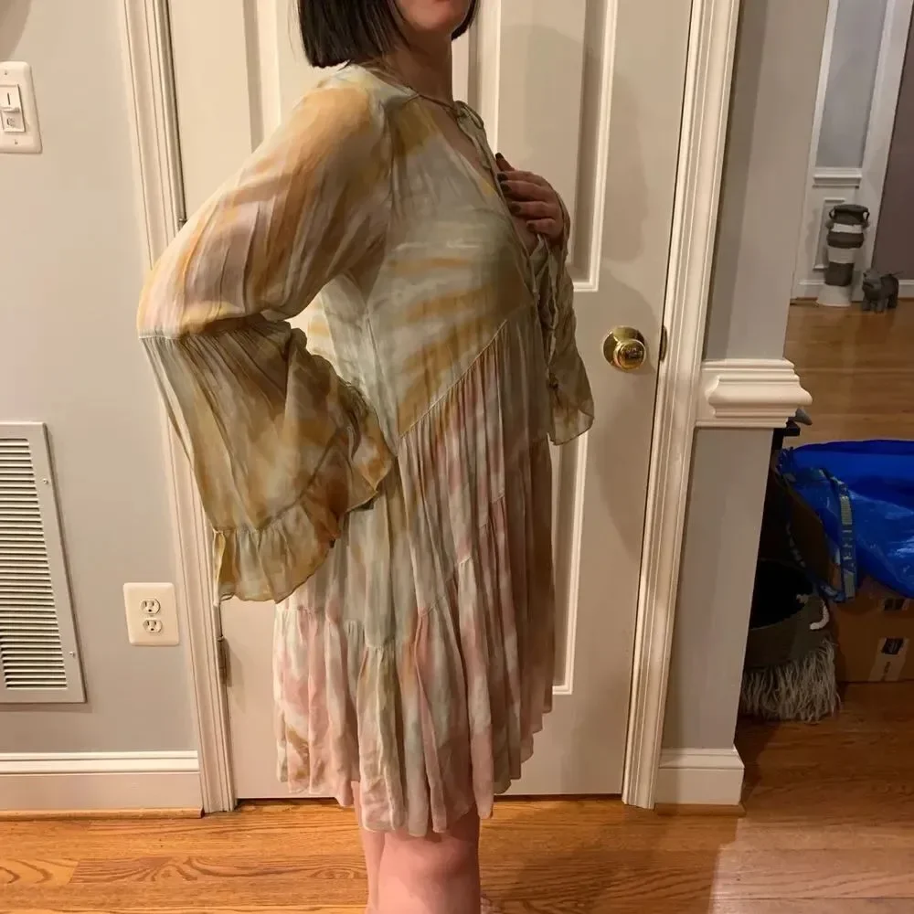 Young Fabulous & Broke Rosa Tie Dye Dress S NWT